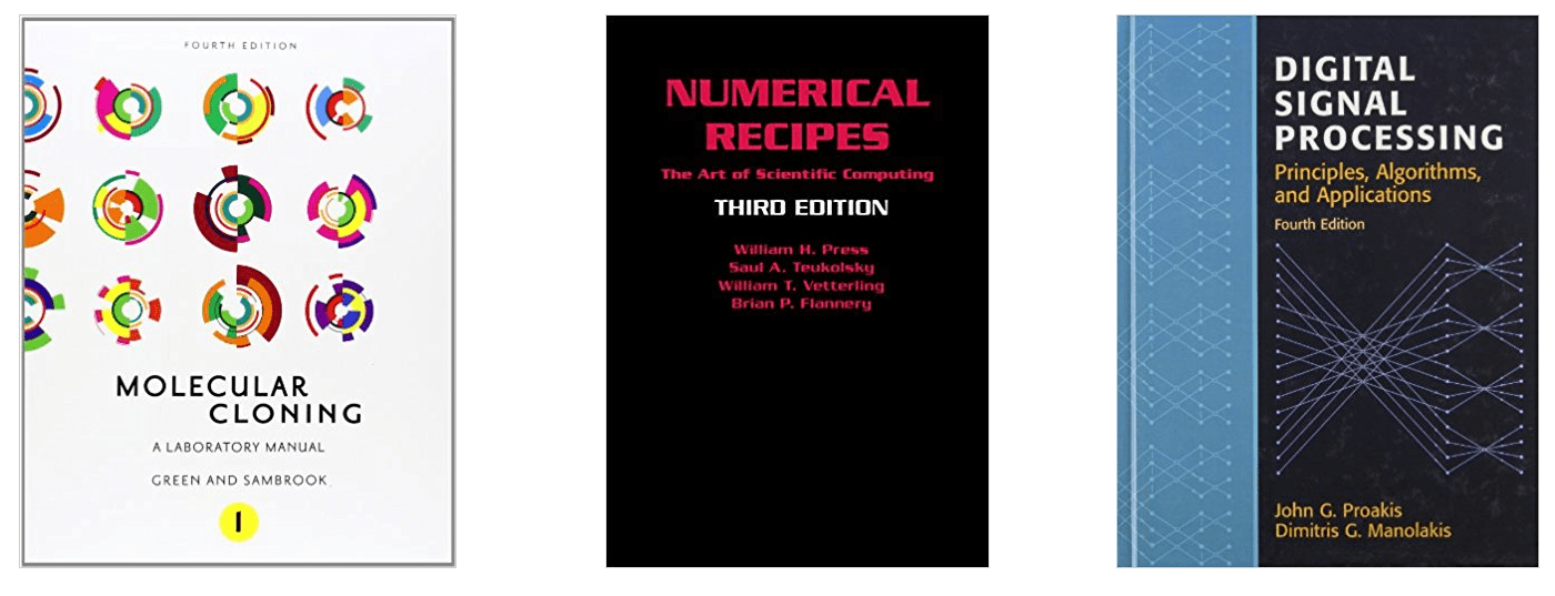 Cover images of three scholarly books